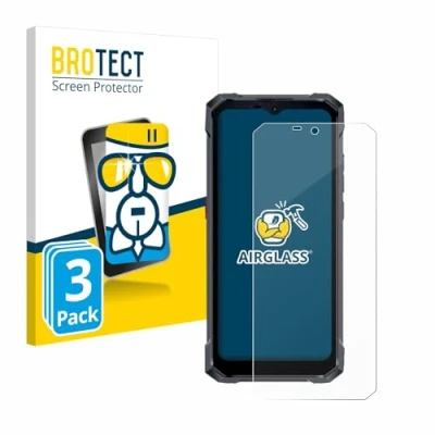 Afbeelding van BROTECT Glas Screen Protector voor Hotwav W11 (3 Stuks) Schermbeschermer [9H Hardheid, Beschermglas Folie niet Gehard Glas]