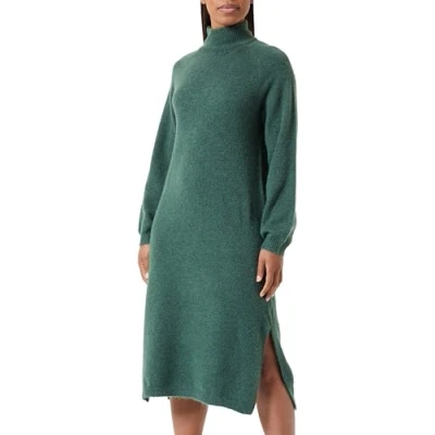 Afbeelding van YAS Yasbalis Funnel Dress Gebreide jurk, Dames, Maat: XS, Garden topiary