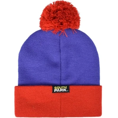 Afbeelding van Concept One Heren South Park Stan Marsh Cosplay Knit acryl met manchet en pompon beanie muts, paars, rood, eenheidsmaat
