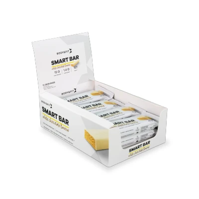 Afbeelding van Body &amp; Fit Smart Bars Proteine Repen Protein Bar Witte Chocolade 12 eiwitrepen (12 x 45 gram)