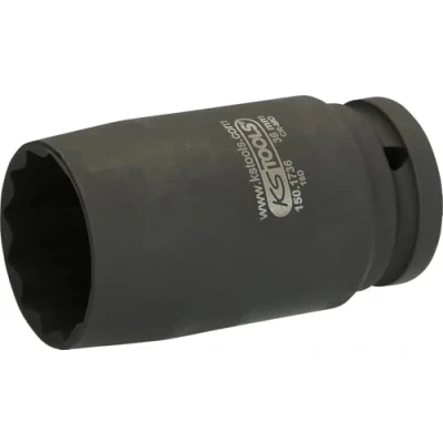 Afbeelding van KS Tools 150.1736 3/4&quot; 12 kant krachtdopsleutel voor aandrijfassen, dunwandig, 36 mm