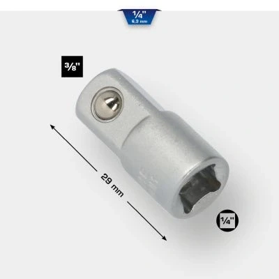 Afbeelding van BRILLIANT TOOLS BT020911 1/4&quot; adapter naar 3/8&quot; [Powered by KS TOOLS]