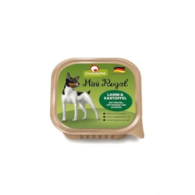 Afbeelding van GranataPet Mini Royal Lam &amp; Aardappel, natvoer voor honden, hondenvoer zonder granen en toegevoegde suiker, volledig voer volwassen 11 x 150 g