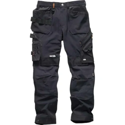 Afbeelding van Scruffs Pro Flex Plus Werkbroek Zwart Maat UK 30R / EU 46M