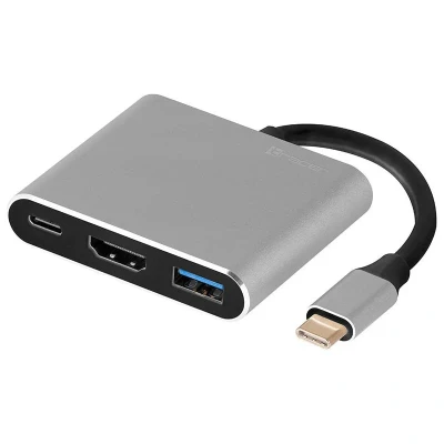 Afbeelding van Multi adapter voor USB C 3 verschillende poorten