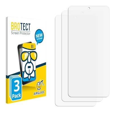 Afbeelding van BROTECT Screenprotector voor Xiaomi Poco F7 Folie Beschermfolie Beschermglas transparant (3 Stuks)