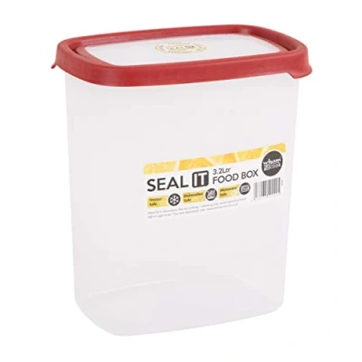 Afbeelding van Wham Opbergbox, Polypropyleen, Transparent/Rood, 3.2L