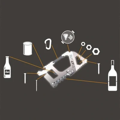 Afbeelding van Metalen Compacte Multitool Ideaal voor kleine werkzaamheden