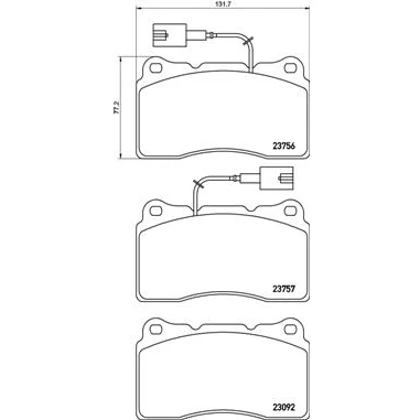 Afbeelding van Brembo Remblokset P 23 154