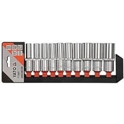 Afbeelding van Yato, Dopsleutel + dopmoer, DOPPENSET 12 10ST