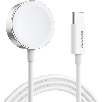 Afbeelding van Joyroom Oplader geschikt voor Apple Watch 120cm Magnetische Wit