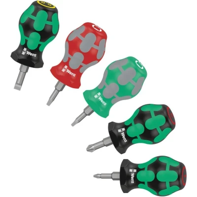 Afbeelding van Wera 05008872001 5 delige Stubby Schroevendraaierset 3