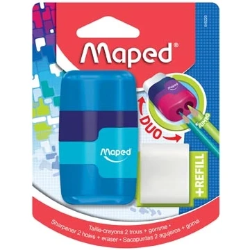Afbeelding van Maped Potloodslijper + Gom Connect Soft Touch, Op Blister Slijper