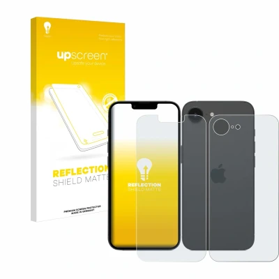 Afbeelding van upscreen Screenprotector voor Apple iPhone 16e (Voor+Achter) Folie Beschermfolie anti glare matte