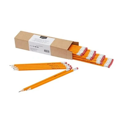 Afbeelding van Amazon Basics voorgeslepen houten #2 HB potloden, 30 stuks, oranje