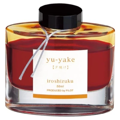 Afbeelding van Pilot Iroshizuku 69210 Vulpeninkt, Yu Yaki, Sunset Orange (Oranje), 50 ml fles