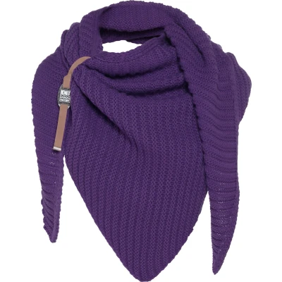 Afbeelding van Knit Factory DEMY Halsdoek, Dames, Maat: One Size, Purple