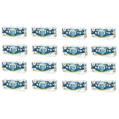 Afbeelding van Zefir 128 rollen toiletpapier, 157 vellen, kamillepapier, wc papier, 3 laags kamillegeur