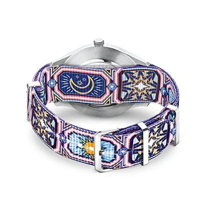 Afbeelding van Thomas Sabo Unisex Horlogeband Code TS Nato Coloured Night Sky ZWA0322 276 30 20 MM