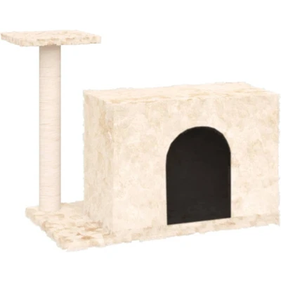 Afbeelding van vidaXL Kattenmeubel met sisal krabpaal 51 cm crèmekleurig