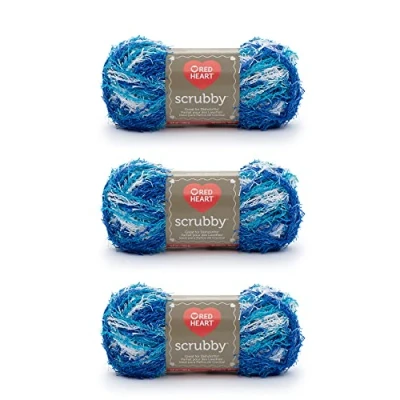 Afbeelding van Red Heart Scrubby garen, 3 Pack, golven Count