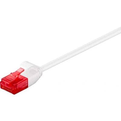 Afbeelding van ❉V UTP6005W SLIM netwerkkabel 0,5 m Cat6 U U/UTP (UTP) wit (0,5 m, 00U, (UTP), RJ 45, wit)