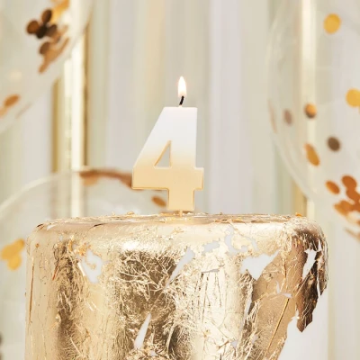 Afbeelding van Ombre Goud Cijfer 4