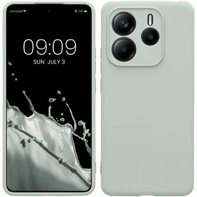 Afbeelding van kwmobile telefoonhoesje geschikt voor Xiaomi Redmi Note 14 5G Hoesje smartphone Precisie camera uitsnede In cool mint