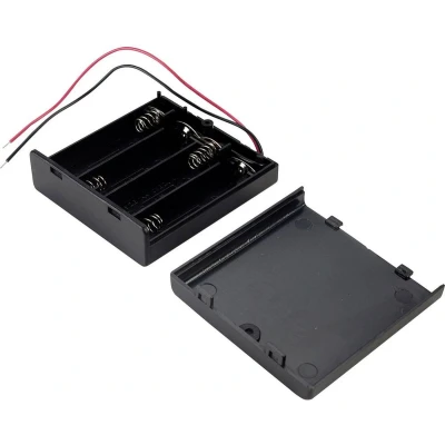 Afbeelding van TRU COMPONENTS SBH341 1A Batterijhouder 4 AA (penlite) Kabel