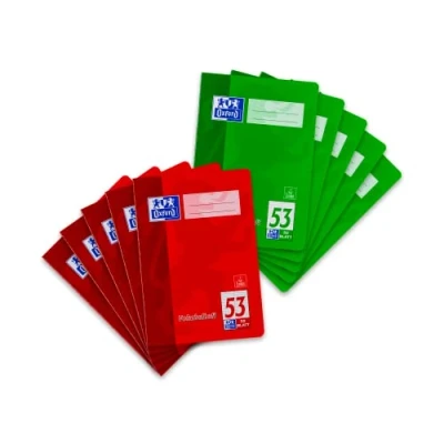 Afbeelding van Oxford Woordenboekje, A5, Lin. 53 (2 kolommen), 32 bladen, rood en groen, 10 stuks