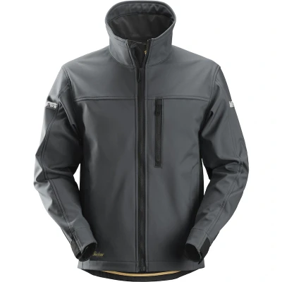 Afbeelding van Snickers Allroundwork, Softshell Jack, Staal Grijs Zwart (5804), XS