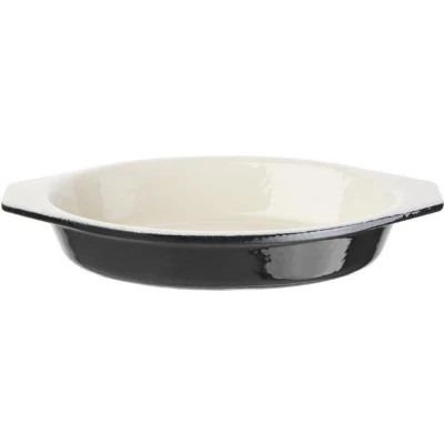 Afbeelding van Vogue ovale gratineerschaal zwart 0,65L, 4(h) x 14(b) 19,5(d)cm