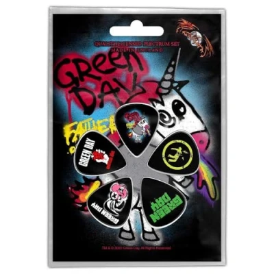 Afbeelding van Green Day Father Of All Plectrum Set van 5 Multicolours