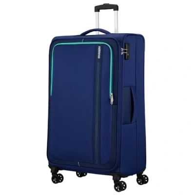 Afbeelding van American Tourister Sea Seeker Spinner 80 combat navy Zachte koffer