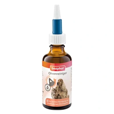 Afbeelding van BEAPHAR Gevoelige oorreiniger Voor honden en katten Met MSM (methylsulfonylmethaan) Bijzonder mild irriterend een zachte verzorging van de buitenste oren 0% alcohol 50 ml
