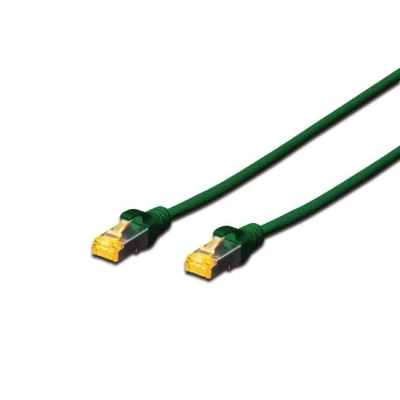 Afbeelding van DIGITUS LAN kabel Cat 6A 1m RJ45 netwerkkabel S/FTP afgeschermd Compatibel met 6 &amp; 7 Groen