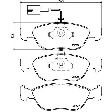 Afbeelding van Brembo Remblokset P 23 070