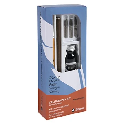 Afbeelding van Brause Complete Kalligrafie Pennen Set Met inkt en patronen