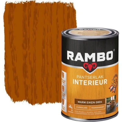 Afbeelding van Rambo Interieur Lak Transparant Mat Warm Eiken 0804 0,25 liter