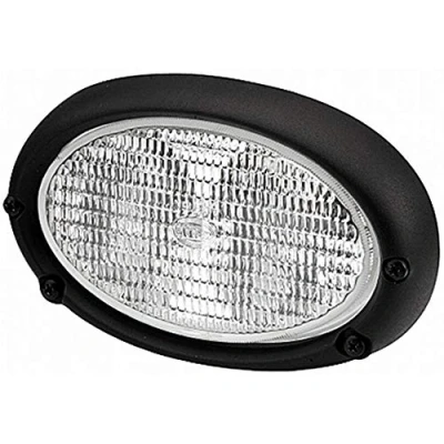 Afbeelding van HELLA VALUEFIT Halogeen Werklamp Oval 100 12V Inbouw/Schroefaansluiting Vierpunts bevestiging Omgevingsverlichting Stekker: AMP 1GA 996 161 681