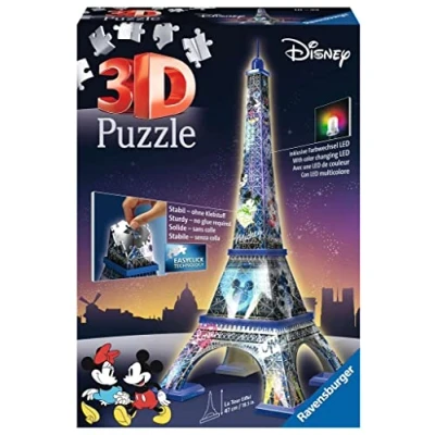 Afbeelding van Ravensburger 12520 Mickey &amp; Friends Disney Tour Eiffel 3D puzzel, meerkleurig