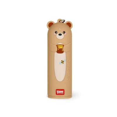 Afbeelding van Legami draagbare oplader My Super Power, laadt 2 apparaten tegelijkertijd, USB kabel type C meegeleverd, powerbank, diameter 3,5 cm, hoogte 11,60 Teddy Bear