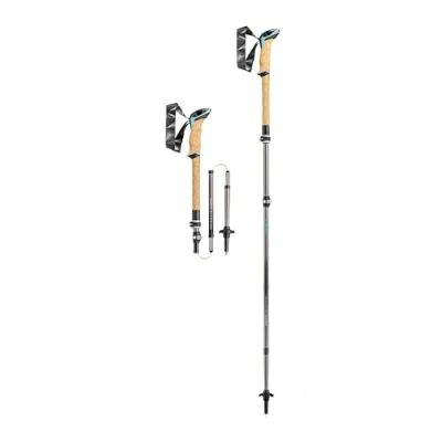 Afbeelding van Leki Cressida FX Carbon Wandelstok Brown Metallic Mint Bruin Wandelstokken