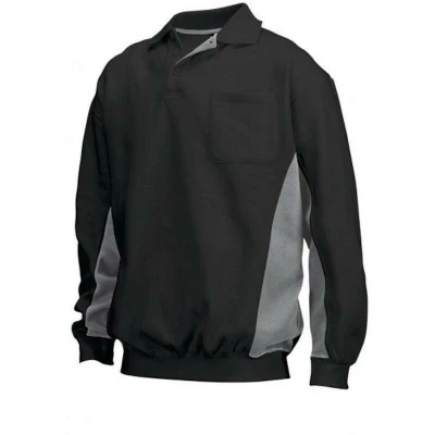 Afbeelding van Tricorp Polosweater Zwart/Grijs Maat 5XL