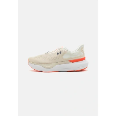 Afbeelding van Under Armour Infinite PRO 2 Hardloopschoenen voor op de weg, Dames, Maat: 40, Stone/fire/downpour gray Textiel/ synthetisch