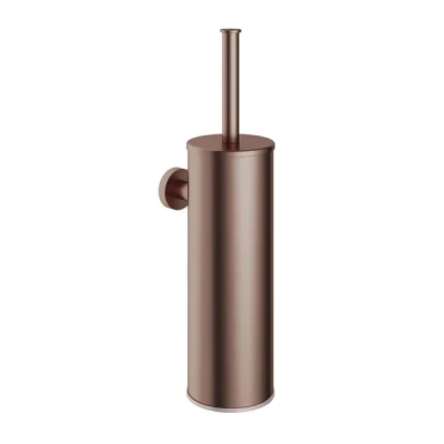 Afbeelding van HotBath Cobber WC borstelgarnituur wandmodel Geborsteld koper PVD