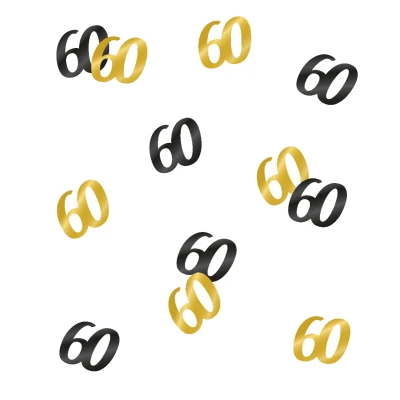 Afbeelding van Confetti Tafeldecoratie 60 jaar Classy per zakje van 14 gram