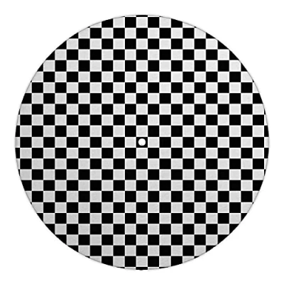 Afbeelding van Next Ferry Slipmat SKA Checkers Platenspeler Mat van vilt Slipmatten voor Dj&#039;s Platensteun alle draaitafels turntafels gedrukt in Duitsland