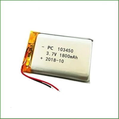 Afbeelding van YUNIQUE NEDERLAND 1 stuk oplaadbare Lipo batterij 103450 (3.7v, 1800mAh Lipo) voor Bluetooth hoofdtelefoon, Smart Watch, POS, medische instrumenten en andere draagbare apparaten