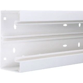 Afbeelding van Hager tehalit br wandgoot c profiel kunststof met koppelstuk bxdxl 130x68x2000mm wit ral9016 br6513019016